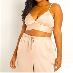 Eloquii Satin Bralette